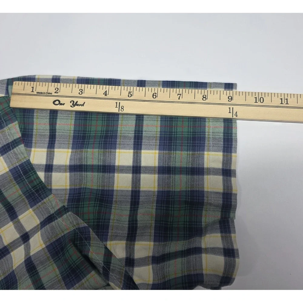 Polo Ralph Lauren Mens Size XXL Flesh Pony Plaid Short Sleeve Button Down